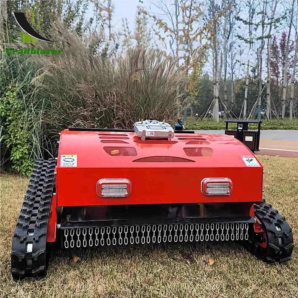 Best 16HP 452CC Remote Control Robot Lawn Mower Gasoline Powered Garden Grass Cutter Cutting Width 800MM Trimmer