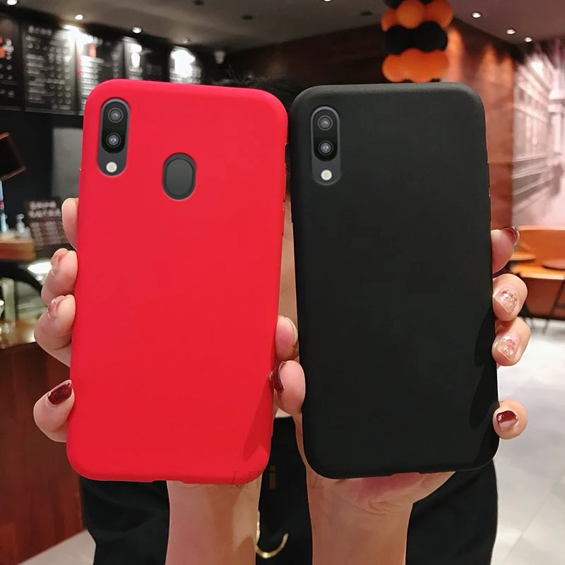 Candy Color Silicone Phone Case For Samsung Galaxy A10 A10S A10E A20 A20S A20E A30 A40 A40S A50 A50S Matte Soft TPU Cover Cases