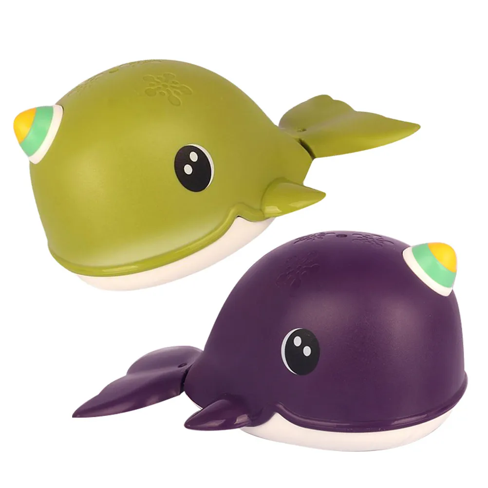 

2Pcs Baby Water Bath Cartoon Whale Floating Plaything Toddler Shower Bathtub Entertainment Baby Water Toy Cartoon Bath Toys