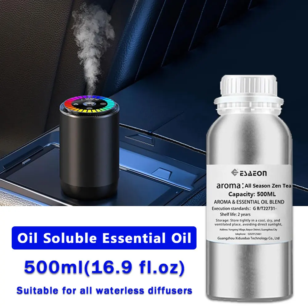 ESAEON 500ml(16.9 fl.oz) All Season Zen Tea/Cedar Essential Oils - Diffuser Supplement Perfume Oil, For Aroma Fragrance Machine