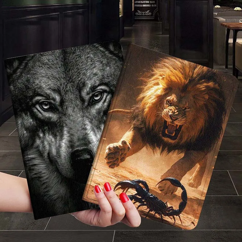

Стильный чехол для планшета Art Popular Cool Lion Gift For Xiaoxin Lenovo Tab P12 Extreme Legion Y900 Idea Pro GT 12.1 2025, складной