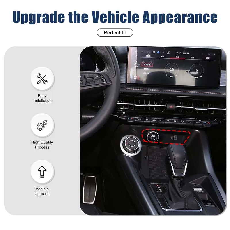 

For Alfa Romeo Tonali car interior center console decorative panel car cigarette lighter panel real carbon fiber