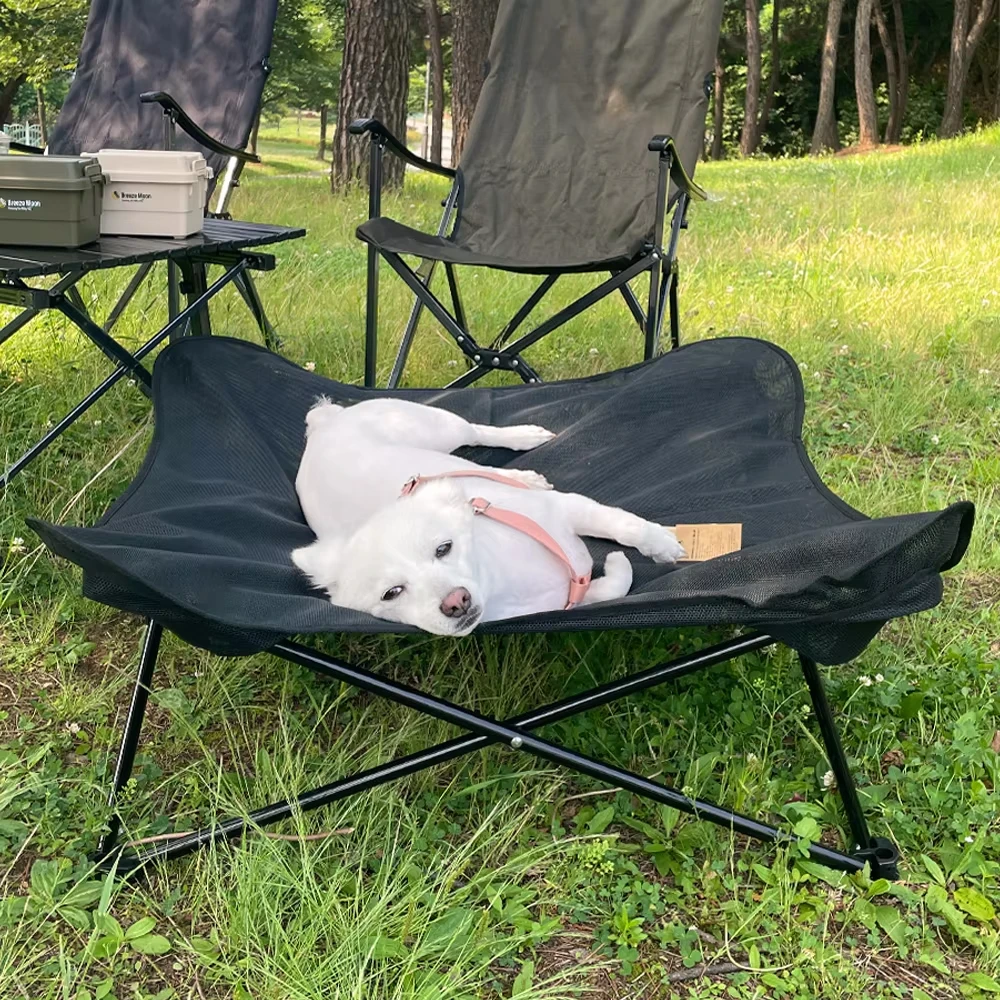 Cama elevada plegable impermeable para gatos y perros, portátil - imagen 4