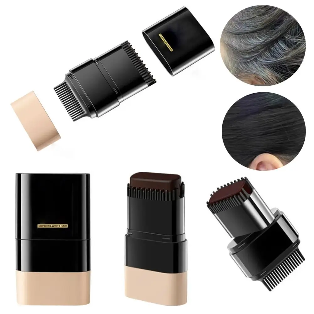 New Waterproof Comb Hair Dye Black Color Sweat-proof Hair Colouring Cream Easy to Use 2 in 1 Instant Dye for Gray Hair Coverage