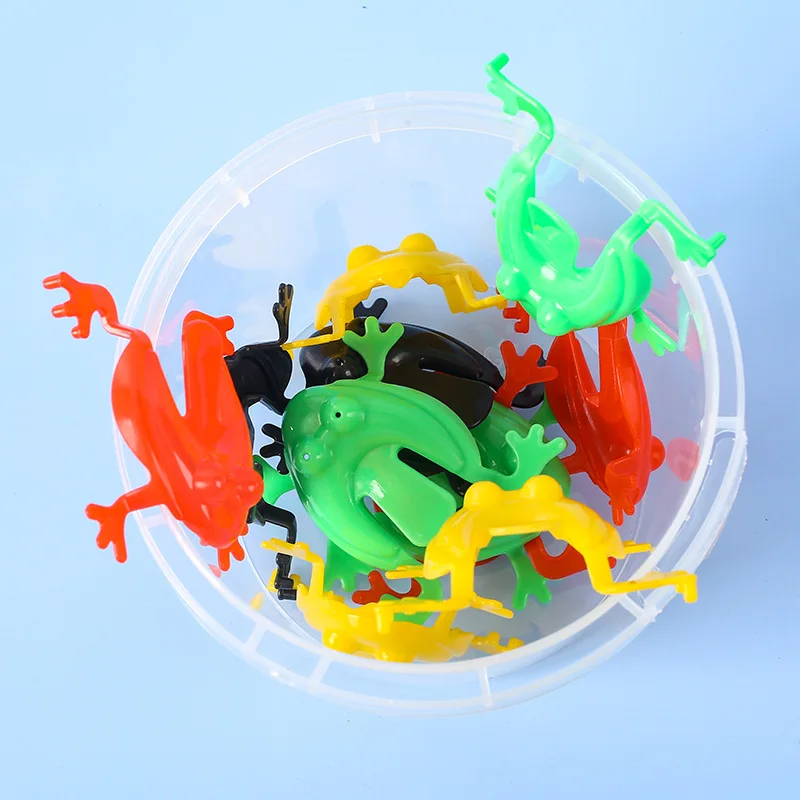10/20/30 piezas de Ranas Saltadoras de Plástico de Color Sólido, Juguete Educativo para Niños, Regalo para Fiestas Infantiles