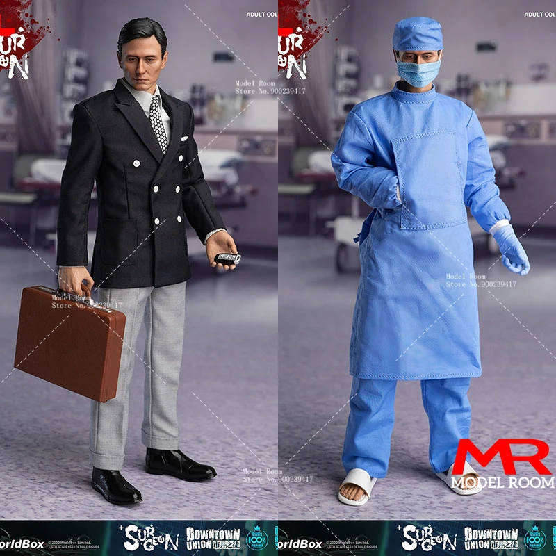 Worldbox AT039 1/6 Downtown Union Surgeon Action Figure Model 12'' Male Soldier Figurine Doll Full Set Collectible Toy