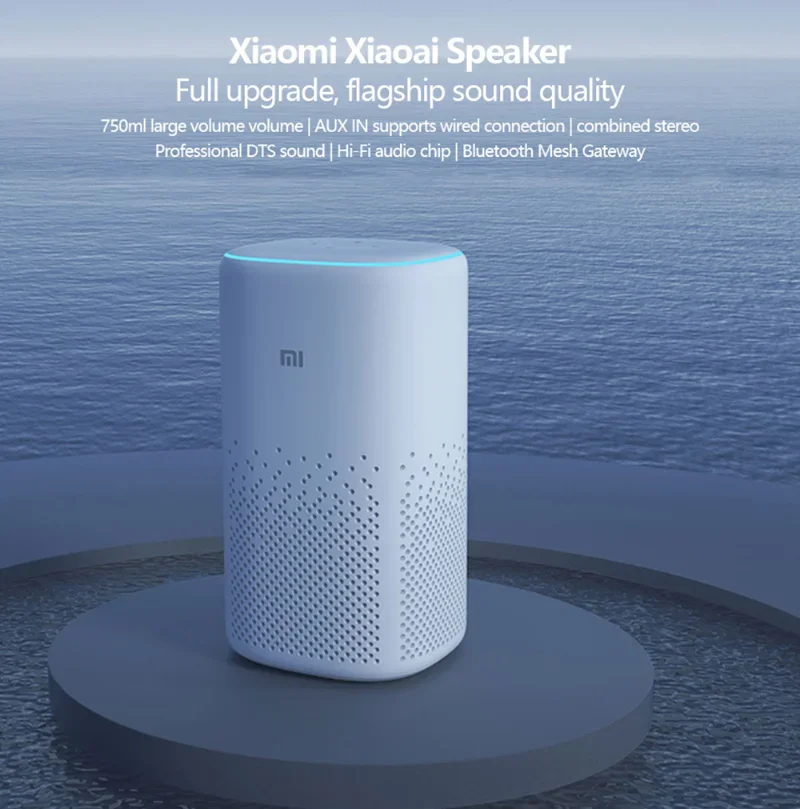 Imagem -02 - Xiaomi Xiaoai Alto-falante Inteligente Aprender Bluetooth Voz de Áudio 360 Graus Surround Campo de Som com Fio Alto-falantes Alarme Controle Remoto