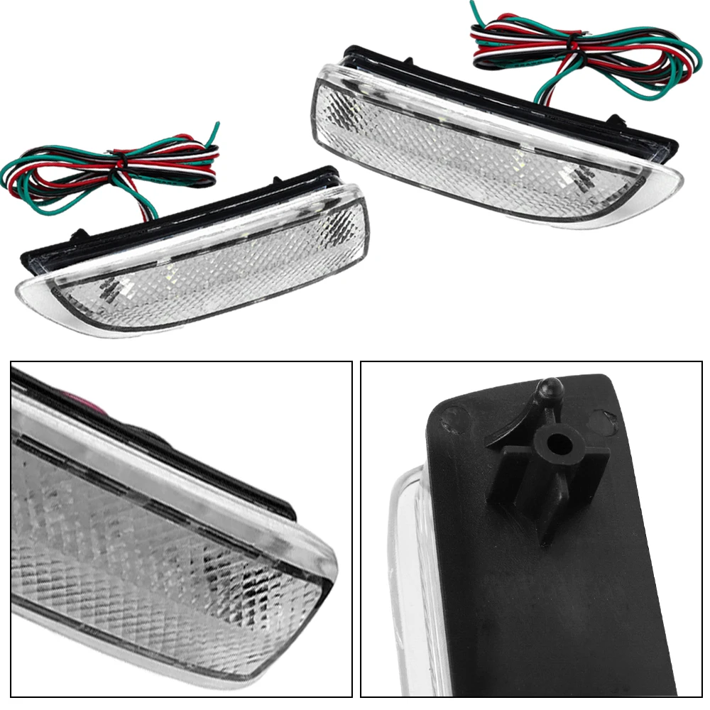 12V Car Rear Bumper LED Fog Light 6.38*2.2*2.76inch Fit for Peugeot 206/CC/SW/GTi 6351K5 LED Rear Bumper Fog Light