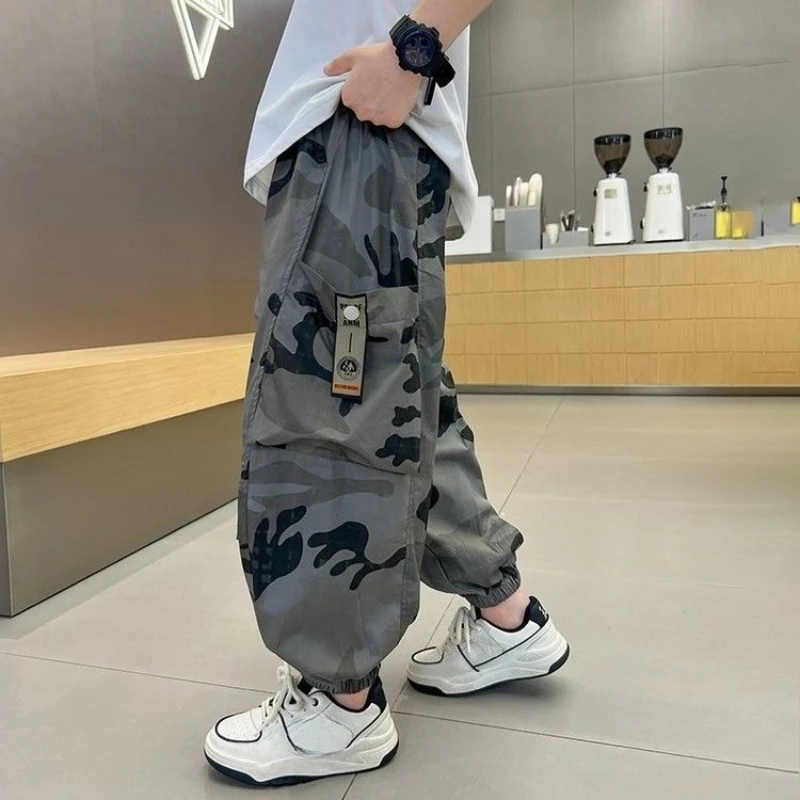 

Boys Kids Summer Mosquito Repellent Pants 2026 New Casual Camouflage Sun Protection Breathable Not Stuffy