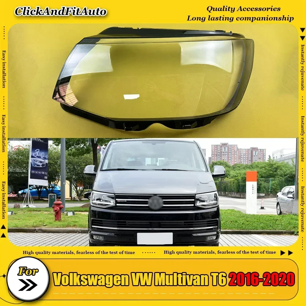 

For Volkswagen VW Multivan T6 2016-2020 Transparent Lampshade Lamp Shade Front Headlight Shell Headlight Cover Lens Plexiglass