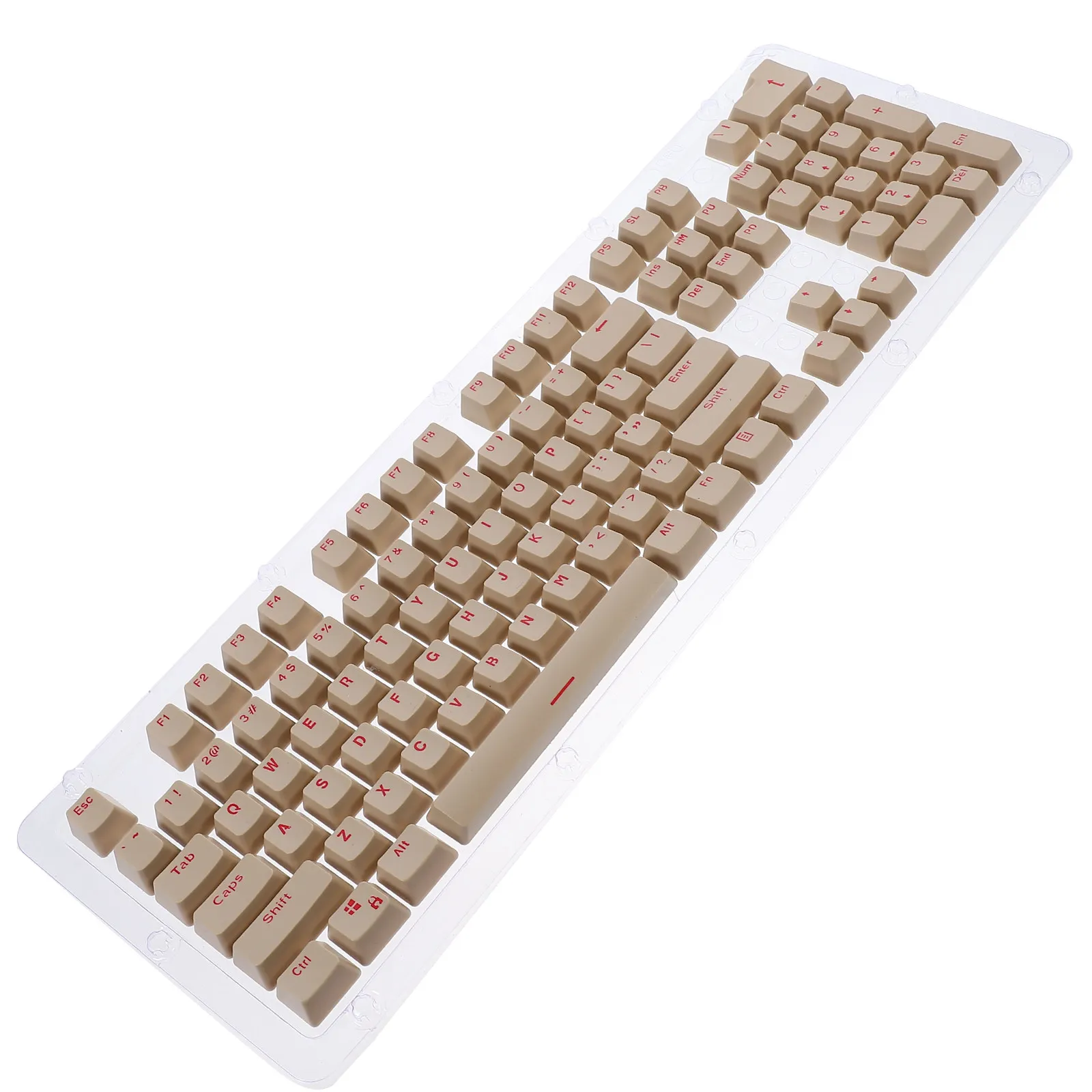 1Set 104-Key Mechanical Keyboard Key Caps ABS Material Dual Color Replacement Set for Gaming Pc Keyboard DIY Customization