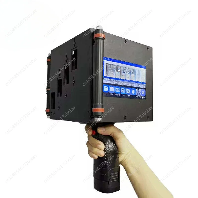 Handheld Large Character Inkjet Printer 4 Nozzle 10 Cm Word Height Adjustable Intelligent Coder