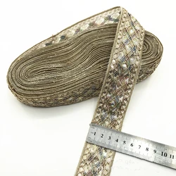 1 Yards Ethnic Style Retro Embroidery Flower Ribbon Garment DIY Ribbon Lace Accessories