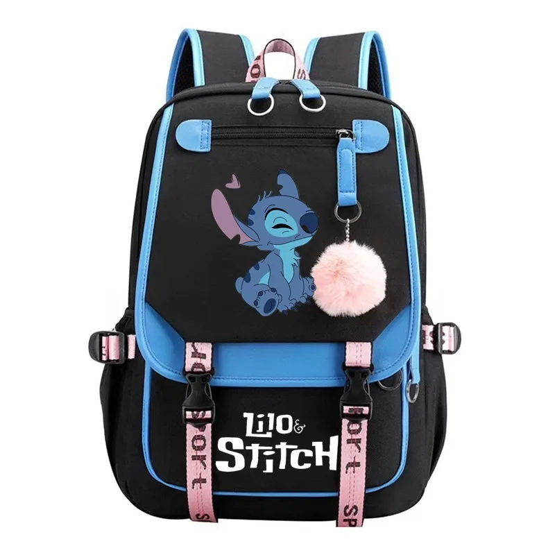 Lilo Stitch Backpack Boy Girl Anime School Bag Teenager Laptop Pack Women Rucksack Cartoon Anime Backpack Large Capacity Miniso