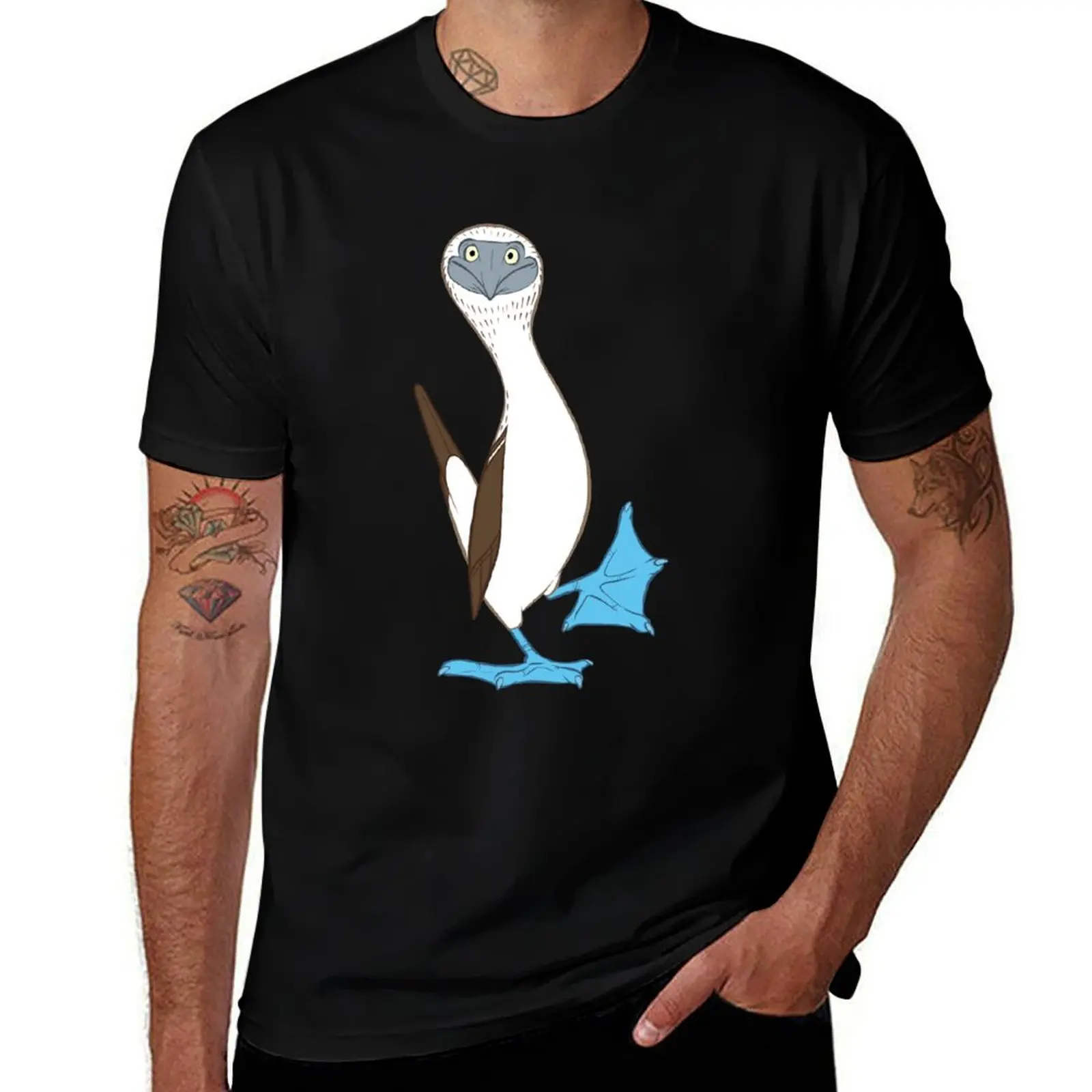 

Blue-footed booby T-Shirt funny t shirts man cotton tshirt 100%