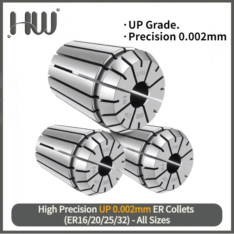 UP Grade 0.002mm High Precision ER Collets For CNC Tool Holder ER16-32 All Sizes