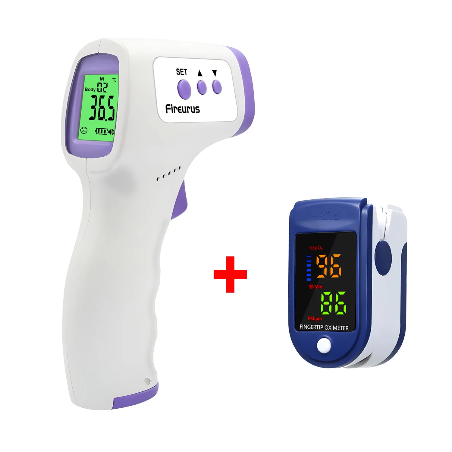 Handheld Medical Household Infrared Digital Ear and Forehead Non-contact Body Thermometer LCD Baby Adult Fever Temperature