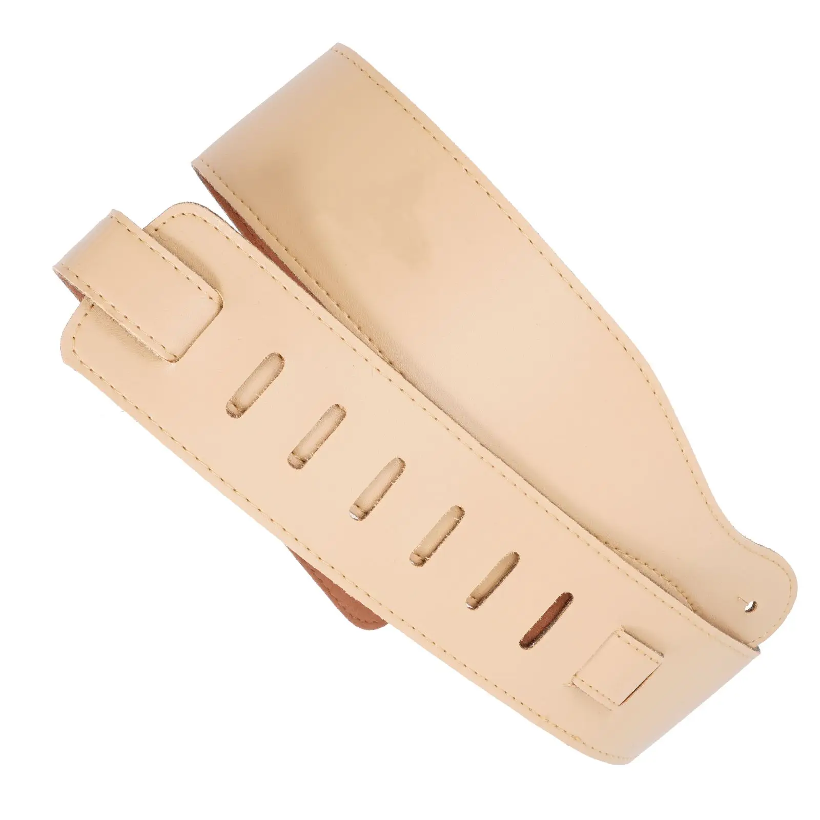 

Guitar Strap Electric Brown Vintage Adjustable Acoustic Instrument Belt PU Soft Comfort Wide Design Corrosion Resistance