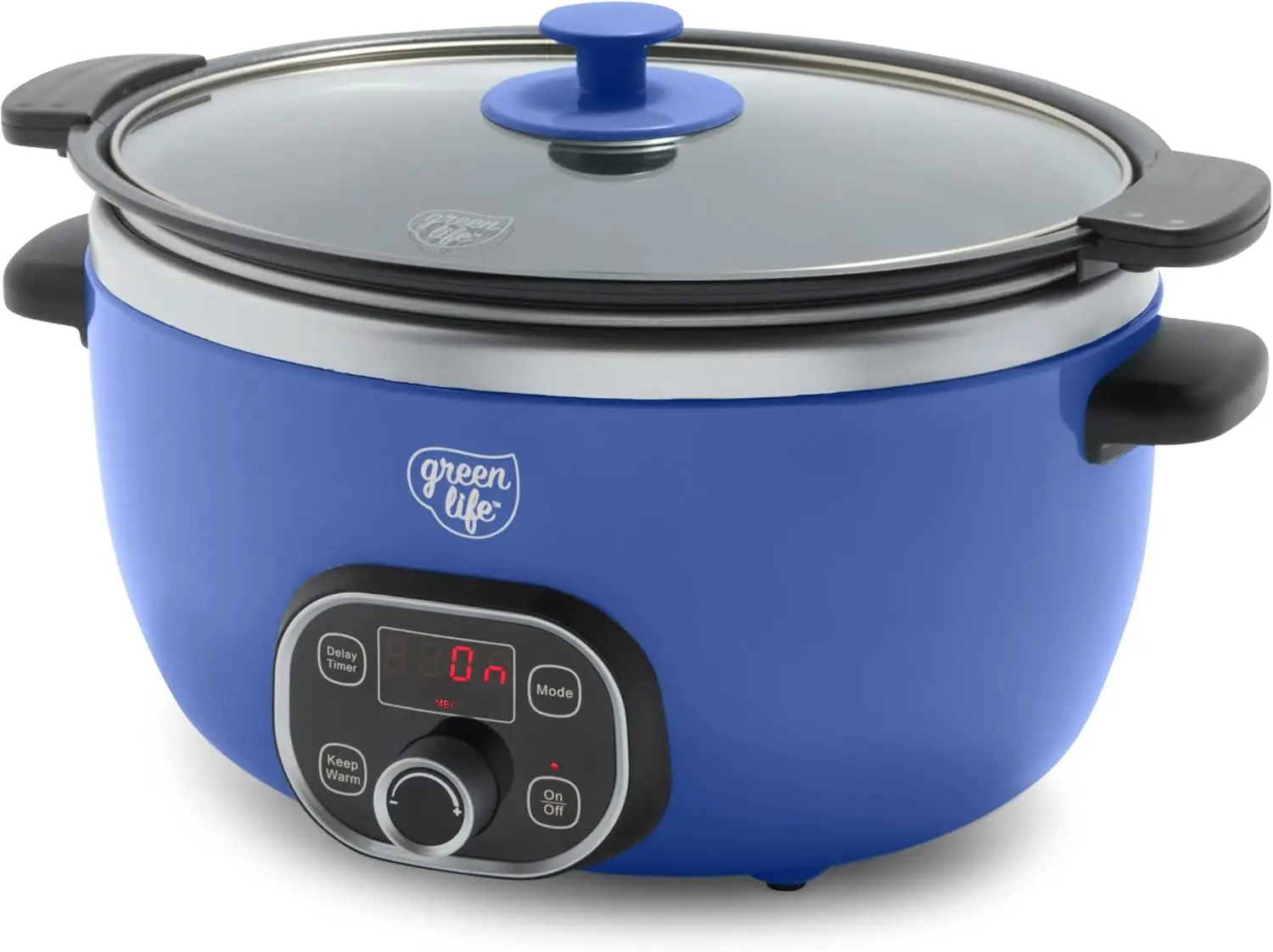 

6QT Slow Cooker, Non-Toxic PFAS-Free Ceramic Nonstick Removable Interior Bowl, Programmable, Family Friendly, Keep Warm