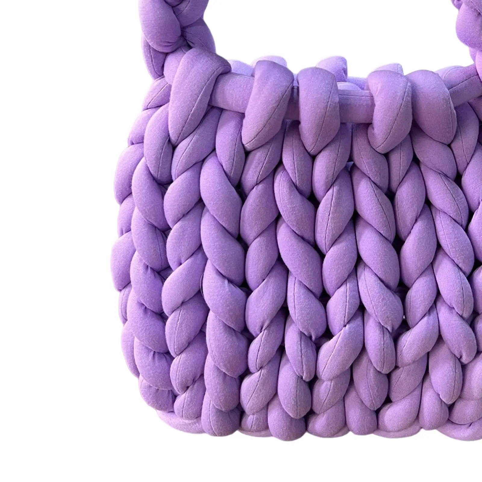 حقيبة يد نسائية كروشيه مصنوعة يدويًا ومحفظة متماسكة كاجوال للعمل في الحفلات الخارجية