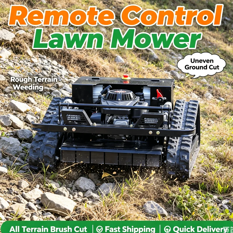 Customized Hot Selling Remote Control Lawn Mower Professional Lawn Mower For Garden Backyard Grass Trimming Lawn Care Farm Cutti