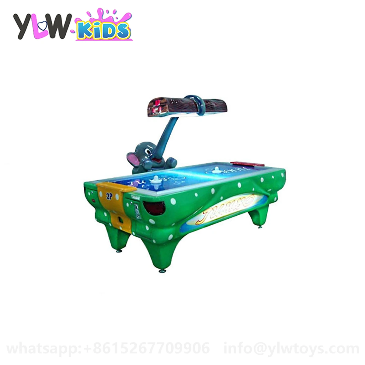 YLWCNN Coin operated air hockey,Kids Hockey Games,Simulator Game equipment Elephant Air Hockey