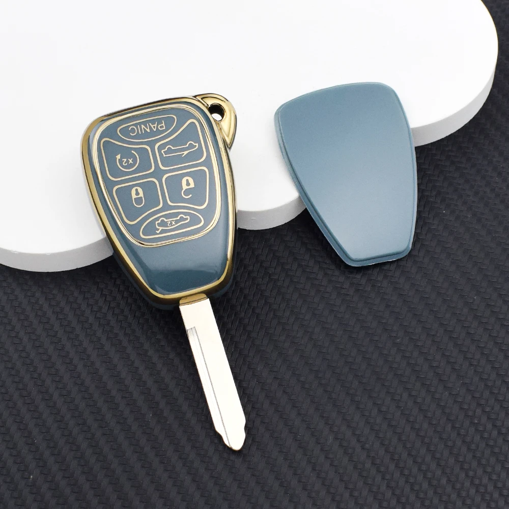 New Anti-Scratch Soft TPU Car Key Case Cover for Chrysler 300/PT Cruiser/Sebring Dodge Caliber/Nitro/Jcuv Jeep Compass/Liberty