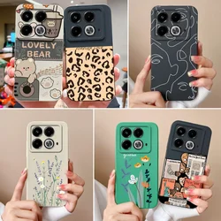 Case For Infinix Note 40 Pro Plus Cartoon Soft Smooth Liquid Silicone Full Coverage Anti Choc Bumper For Note 40Pro Protectors