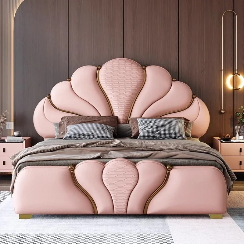 Cama Matrimonial con Almacenamiento, Diseño Moderno y Multifuncional, Base Enrollable Suave de Corium, Accesorios para el Hogar