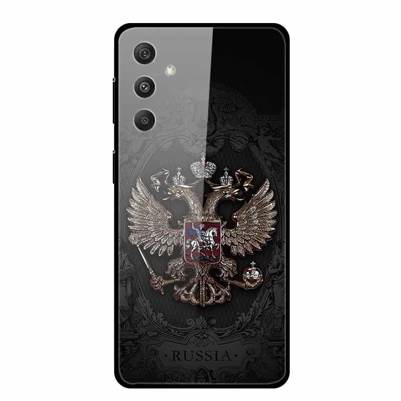 For Samsung Galaxy A55 5G Case Hard Tempered Glass Back Cover Case For Samsung M55 A25 A15 Phone Case Cover A 55 25 Soft Bumper