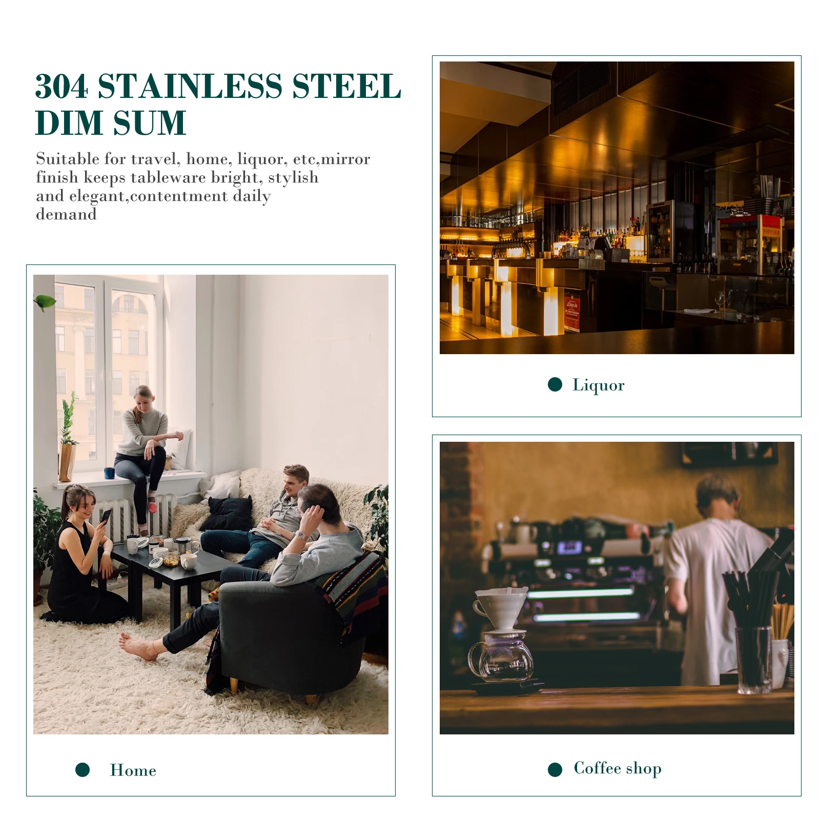 

304 Stainless Steel Dessert Fork Creative Lightweight Kitchen Supplies Home Restaurant Elegant Tableware