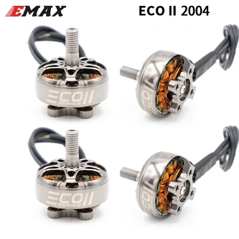 1/4 قطعة EMAX ECO II سلسلة 2004 1600KV 2000KV 2400KV 3000KV فرش السيارات 4S-6S يبو بطارية ل 3/3.5 بوصة RC الطائرة بدون طيار FPV سباق #1