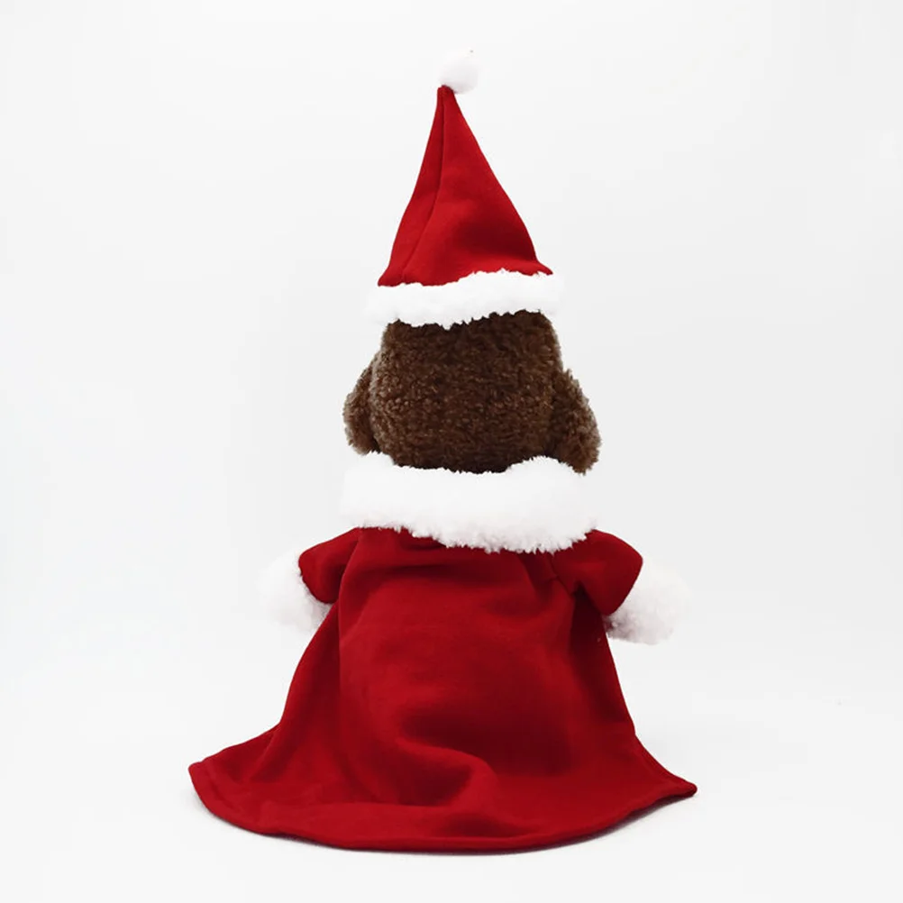 

Christmas Dog Dress for Pets Cute Holiday Outfit in Cotton Fabric Xmas Party Costume Comfortable Fit for Walking Jogging Size M