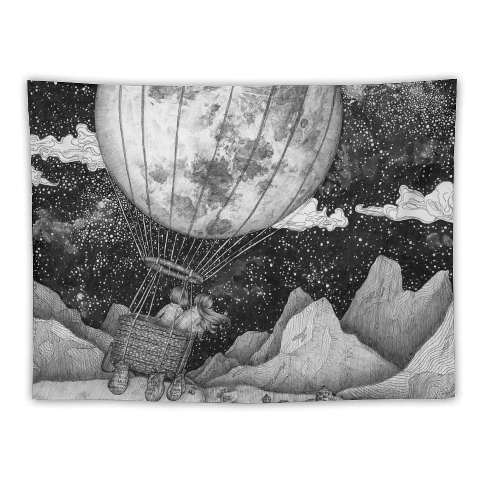 

Moon Balloon Tapestry Tapete For The Wall For Bedroom Tapestry