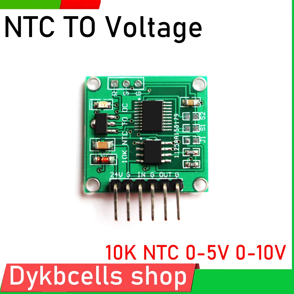 

NTC TO 0-5V 0-10V 100K 10K Thermistor to temperature Transmitter module DC 9V-12V DC Voltage linear conversion FOR Remote data