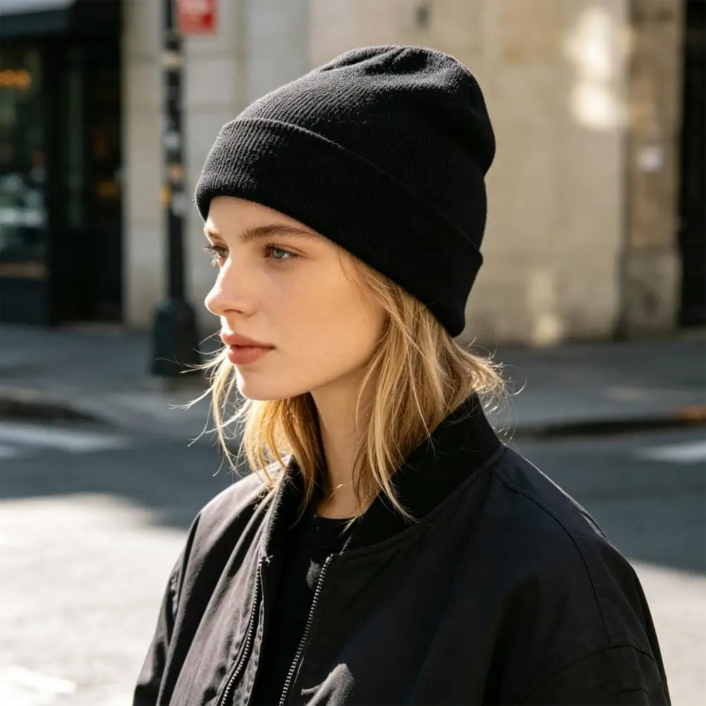 Fashion 26 Colors Knitted Neon Women Girls Autumn Casual Elastic Cap Women's Warm Winter Hats Unisex Gorros Hombres