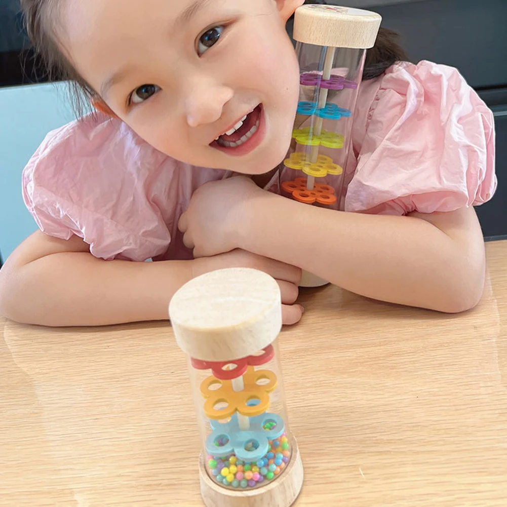 Bâton Tube Shaker effet sonore de pluie immersive Instrument de musique auditif sensoriel jouets éducatifs de musique précoce pour enfants enfants