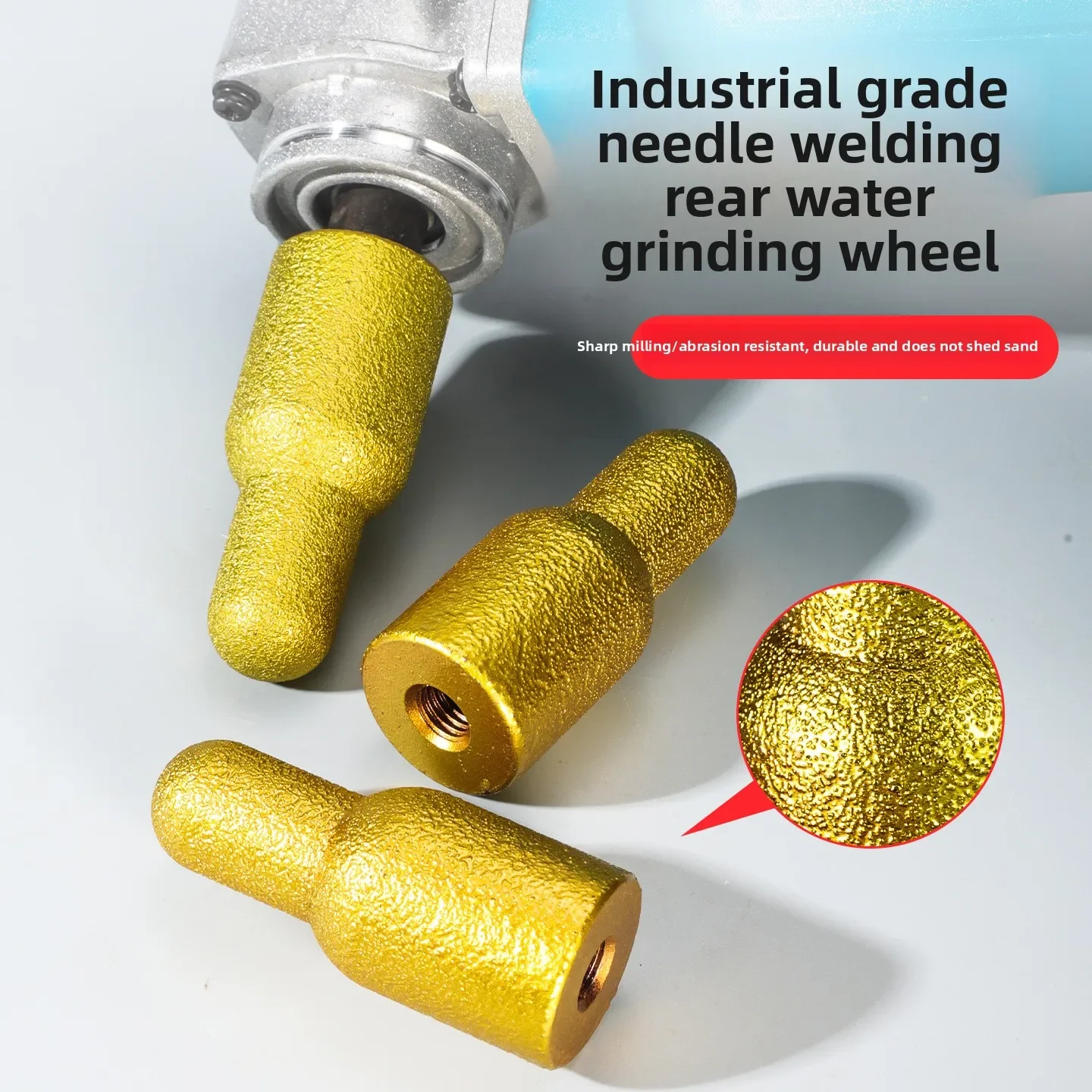 

Upgraded Angle Grinder Grinding Wheel - Rear Water Retaining Brazed Arc Grinding Head for Quartz Stone Polishing