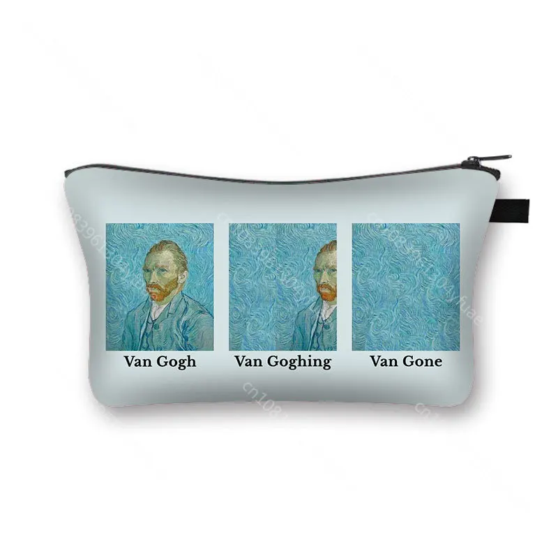 Van Gogh Art Cosmetic Bag Women Fashion Makeup Bag Starry Night/girasole/Lady Cosmetic Case