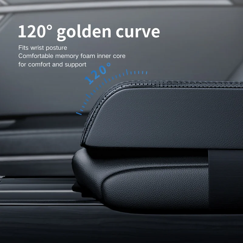 Car Armrest Box Cushion Car Universal High-end Height Increasing Pad Armrest Cushion Car Center Elbow Support Protective Cover