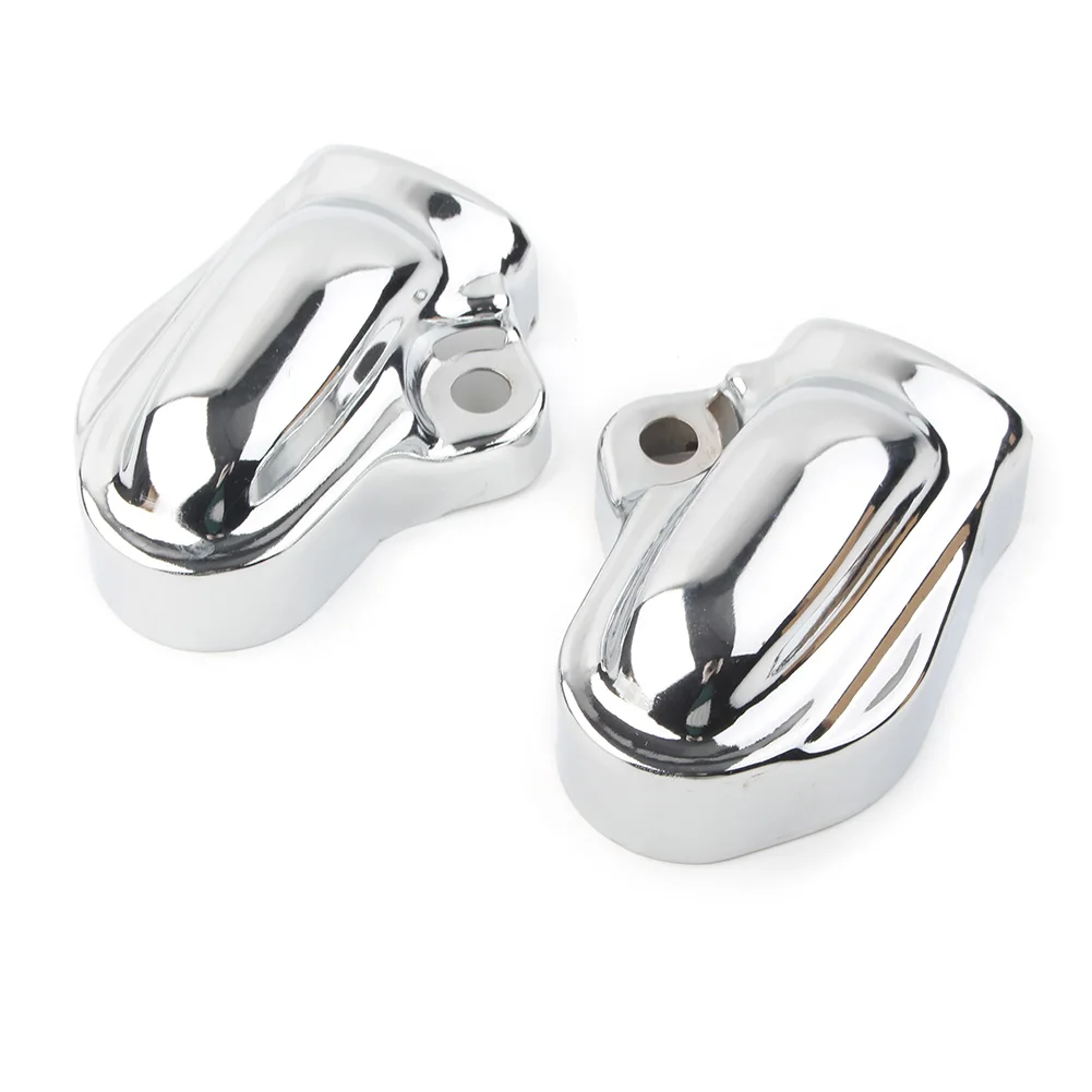 Chrome  Bar & Shield Rear Axle Nut Covers Left+Right For Harley V-Rod VRSC Muscle VRSCF 2002-2017