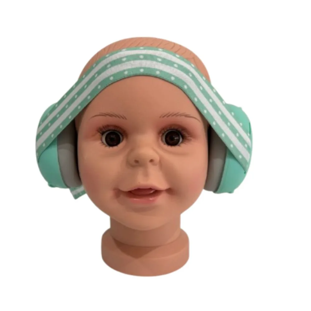 Orejeras reductoras de ruido 2 en 1, silenciador portátil ligero con cancelación de ruido, diadema elástica a prueba de ruido