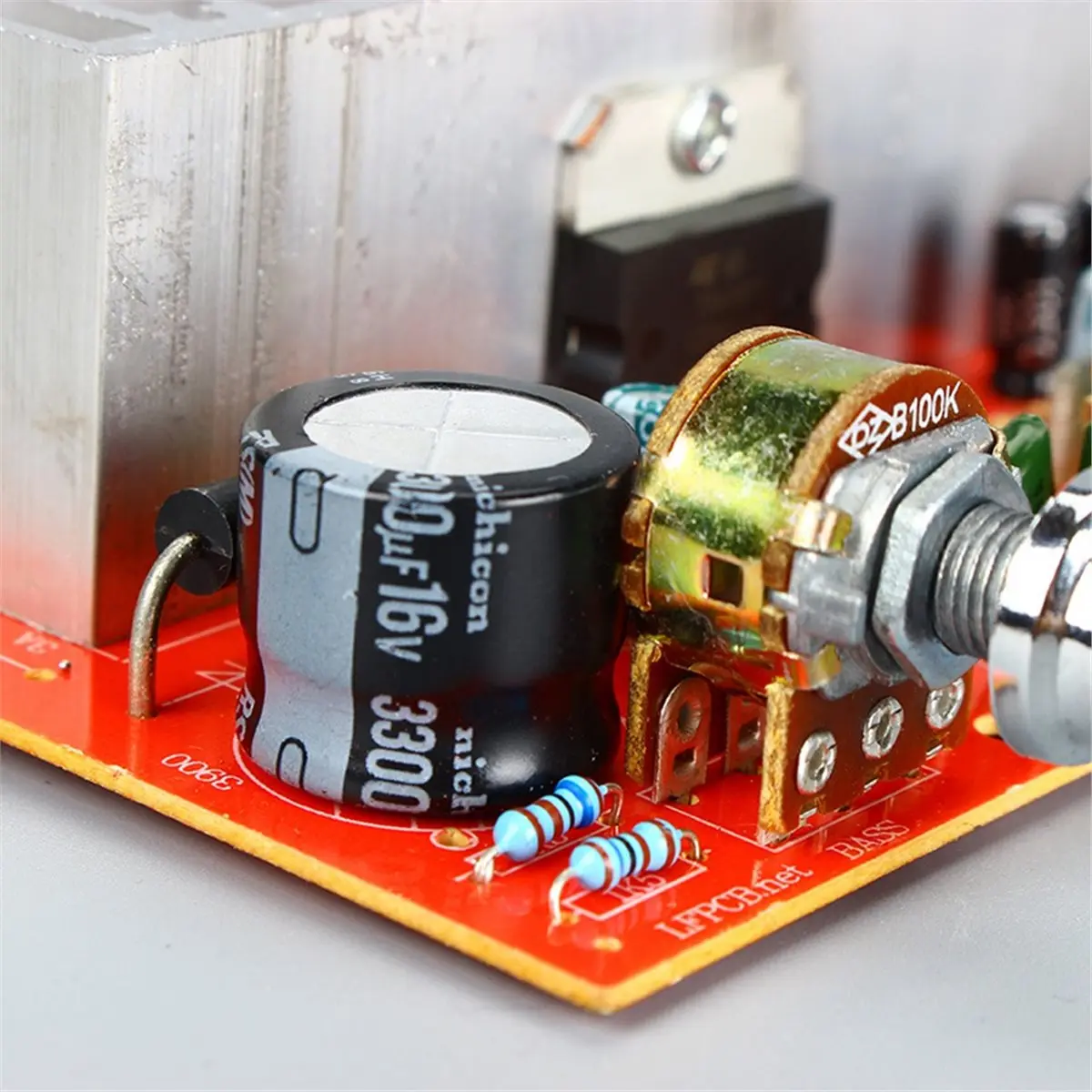 DX-7377 TDA7377 DC12V 40Wx2 Car DIY Stereo Amplifier Board with Knob BSBL