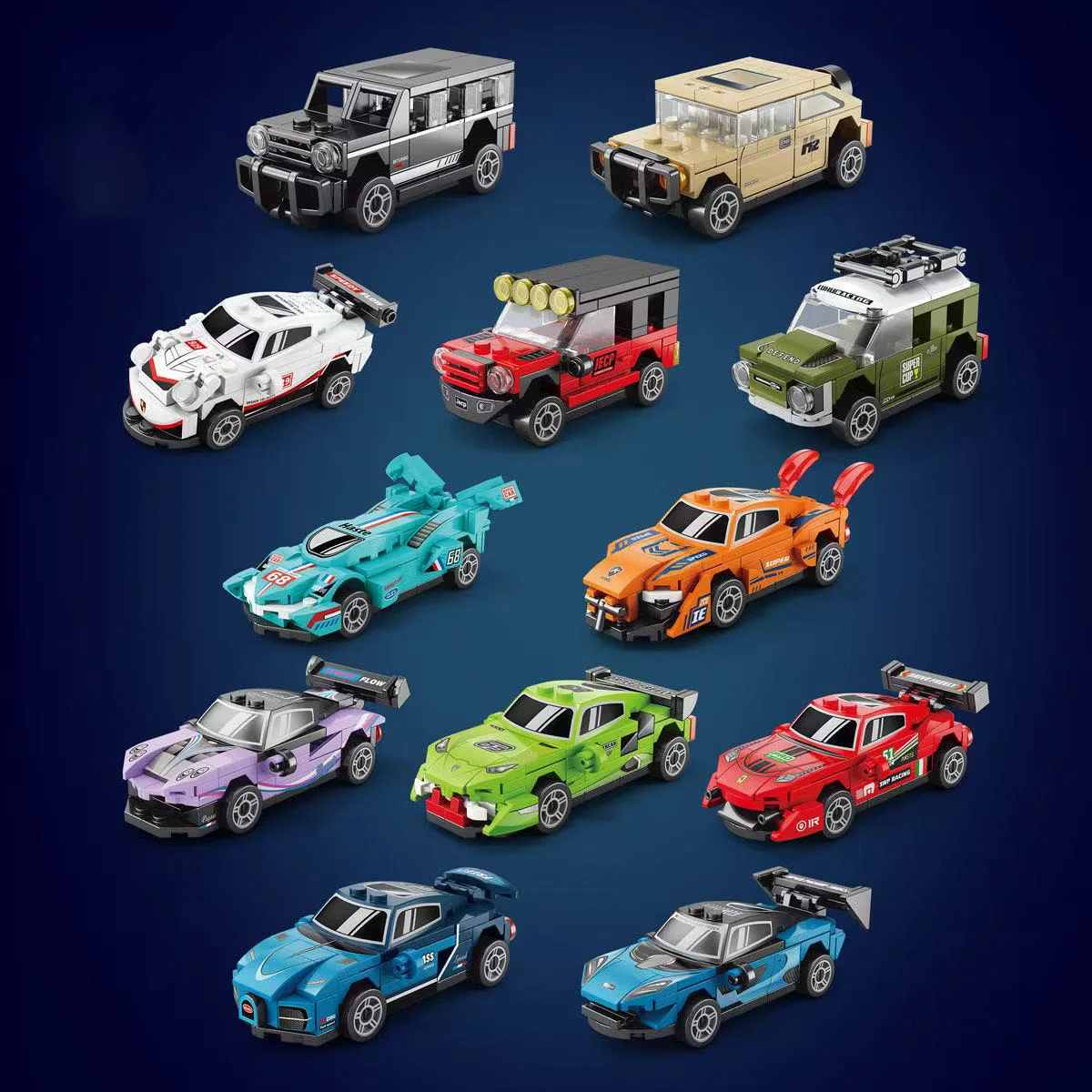 

Racing Model Speed Passion Building Blocks Creative Toys Children's Puzzle Festival Gift Building Blocks Rally Cool Racing