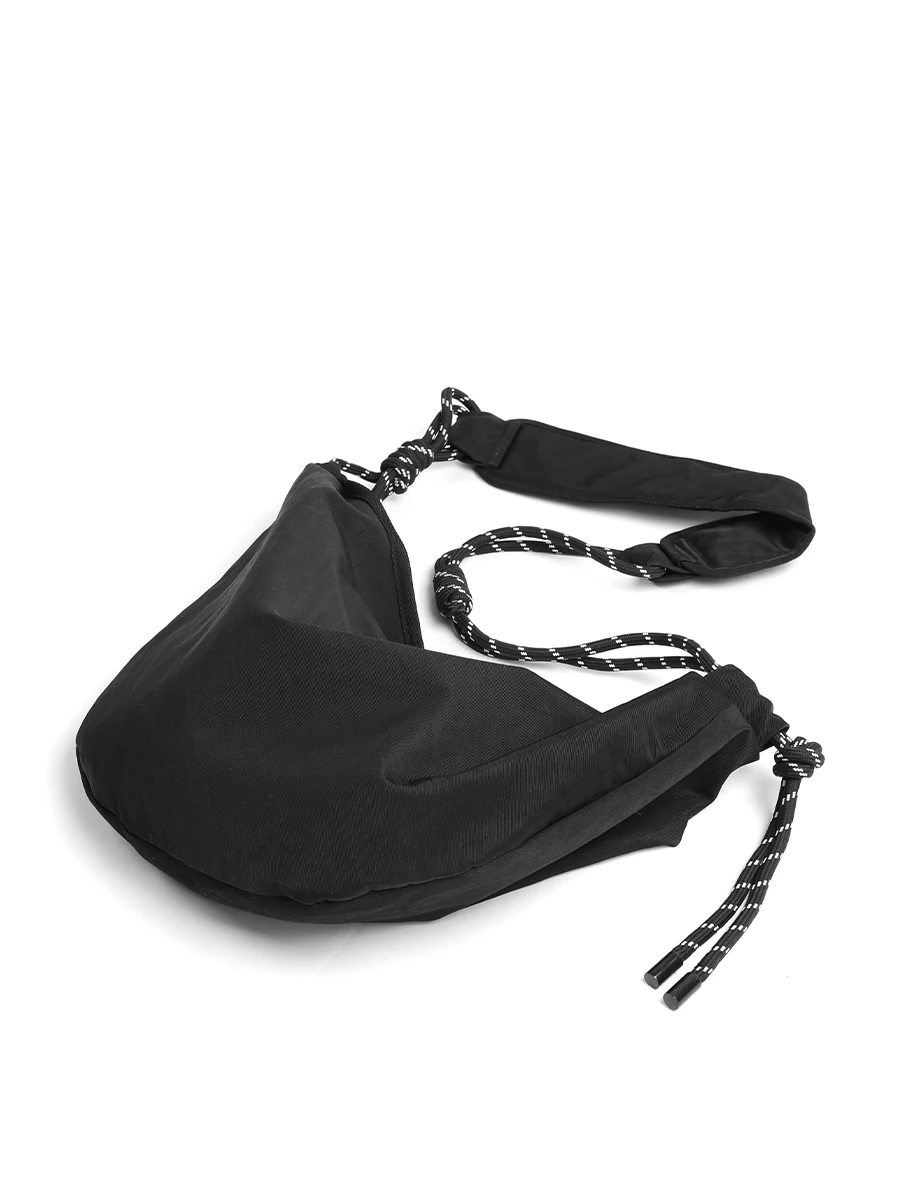 Vaoper Large Capacity Dumpling Bag Shoulder Bag Crossbody Bag for Men And Women Casual Style Korean Fashion Soft Nylon Material