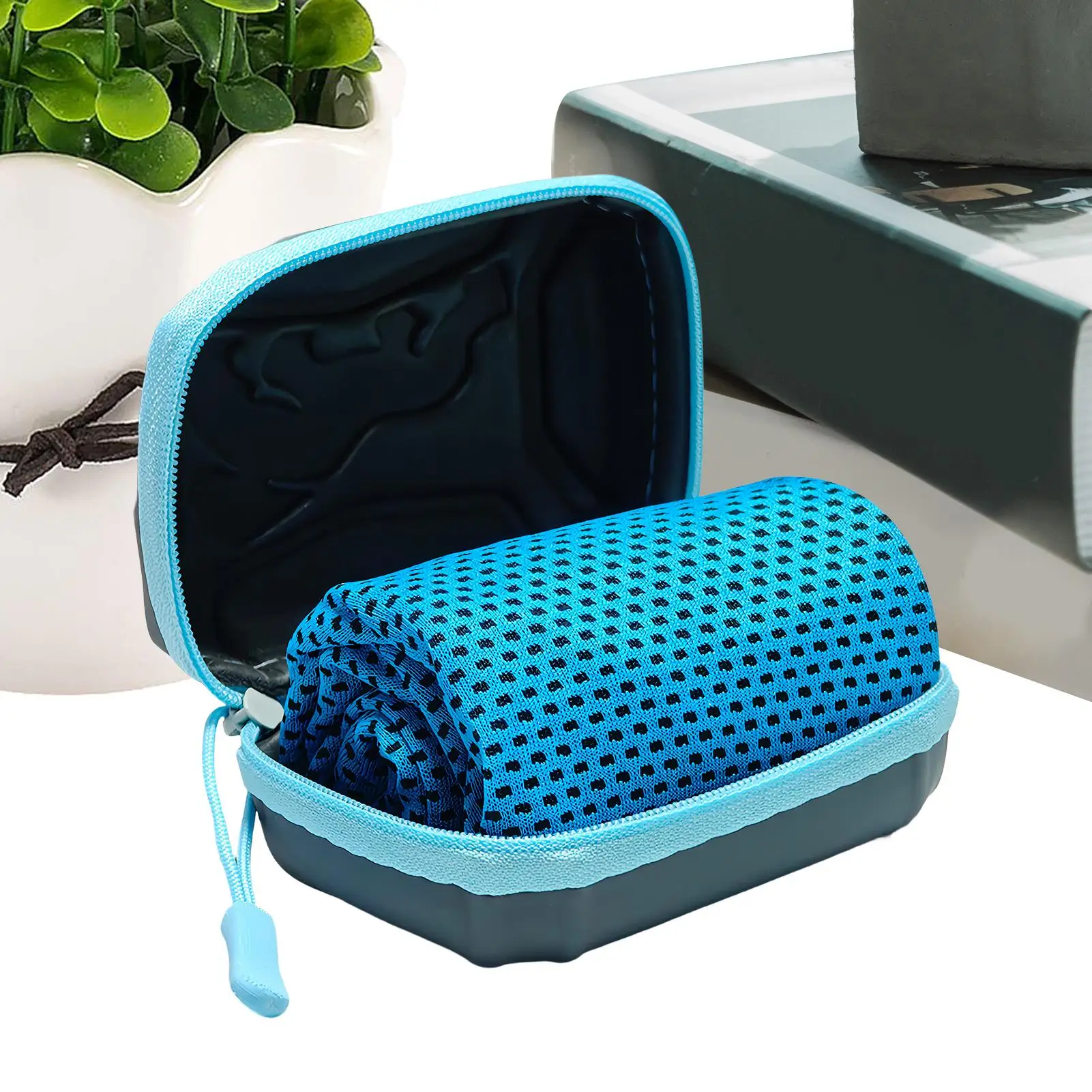 Cooling Towels 12x31 Inch With Storage Box Hot Weather Summer Cool Neck Towel For Men Women Runners Gym Workout Home Bathroom