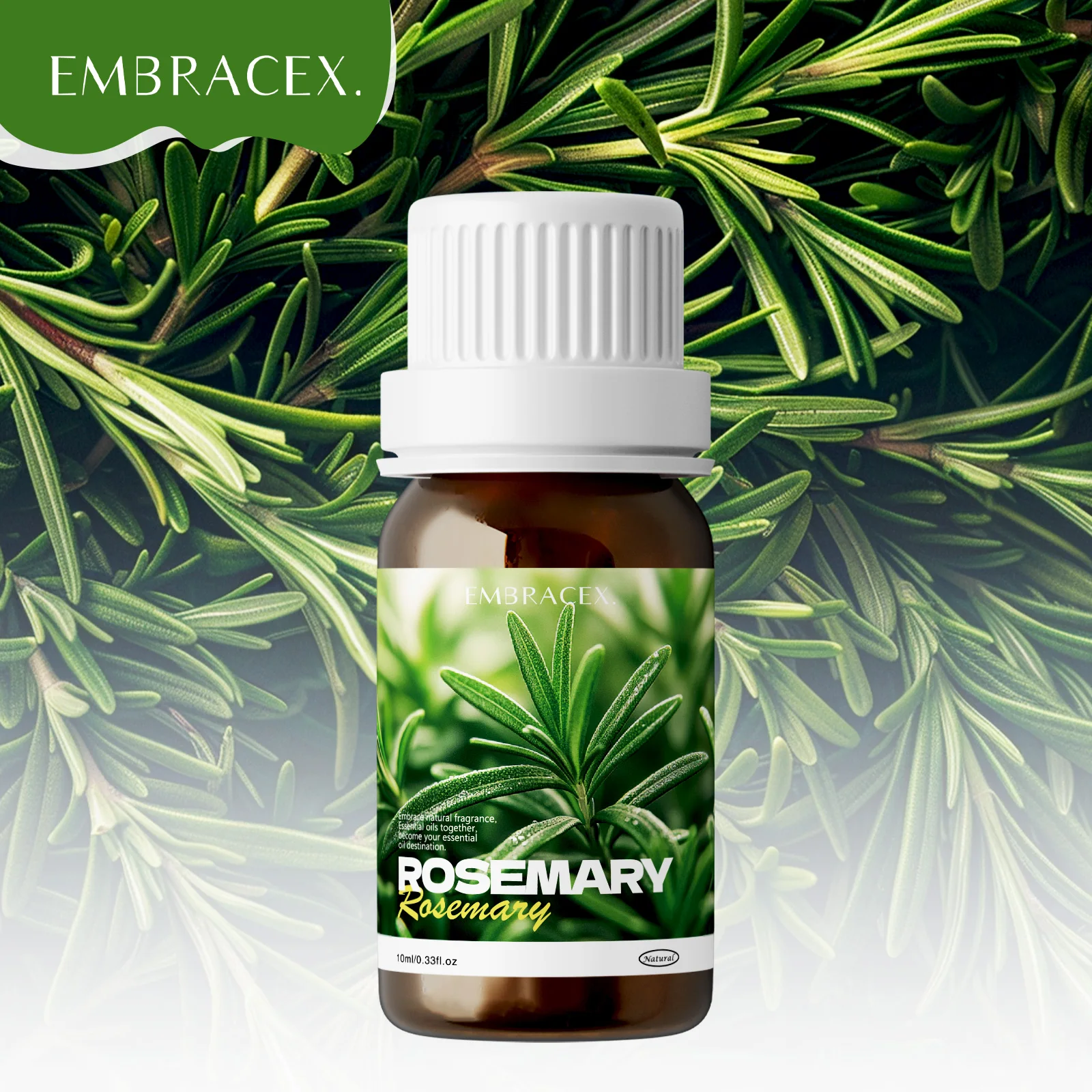 Aceite de romero de 10ml, aromaterapia natural a base de plantas para masajes, cuidado de la piel, cuidado del cabello, cuidado de las uñas, regalos hidratantes para amigos