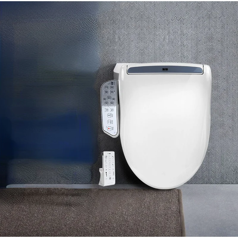 Intelligent Sterilization Light Cleaning Shield Toilet Cover Warm Heating Remote Control Instant   Seat