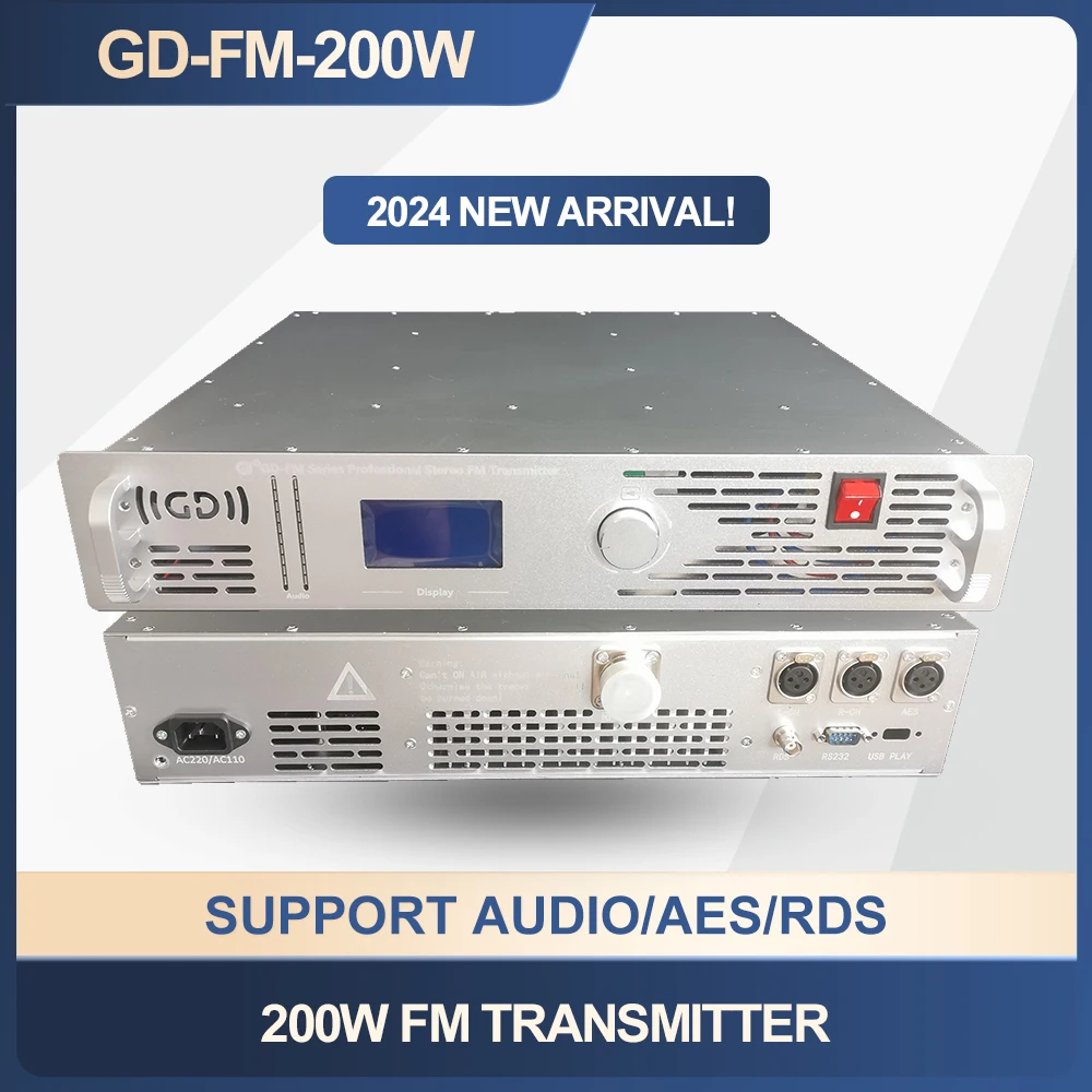 200W  200 Watt FM radio transmitter FM transmitter professional FM transmitter for radio broadcast