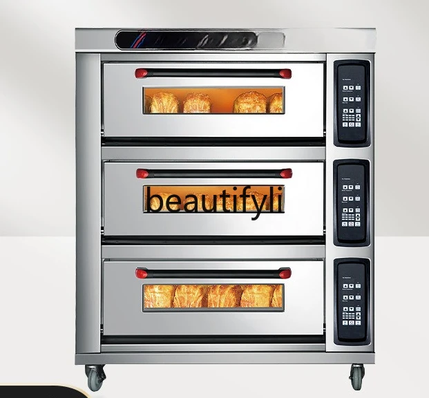 

High-Temperature Commercial Oven Kiln Chicken Large Capacity Stone Oven Three-Layer Industrial Electric Oven